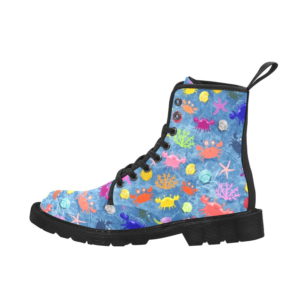 Cute Crab - Canvas Boots