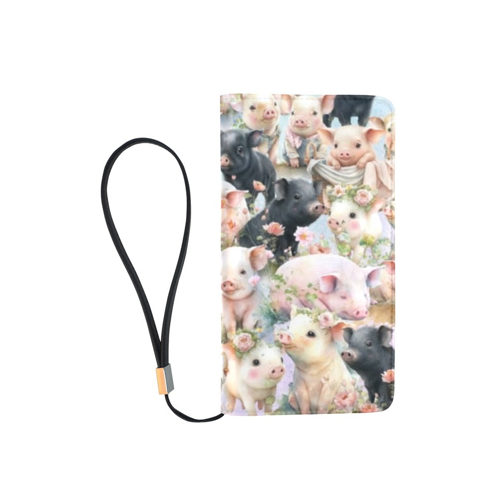 Cute Pigs - Clutch Purse Large