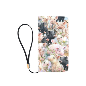 Cute Pigs - Clutch Purse Large