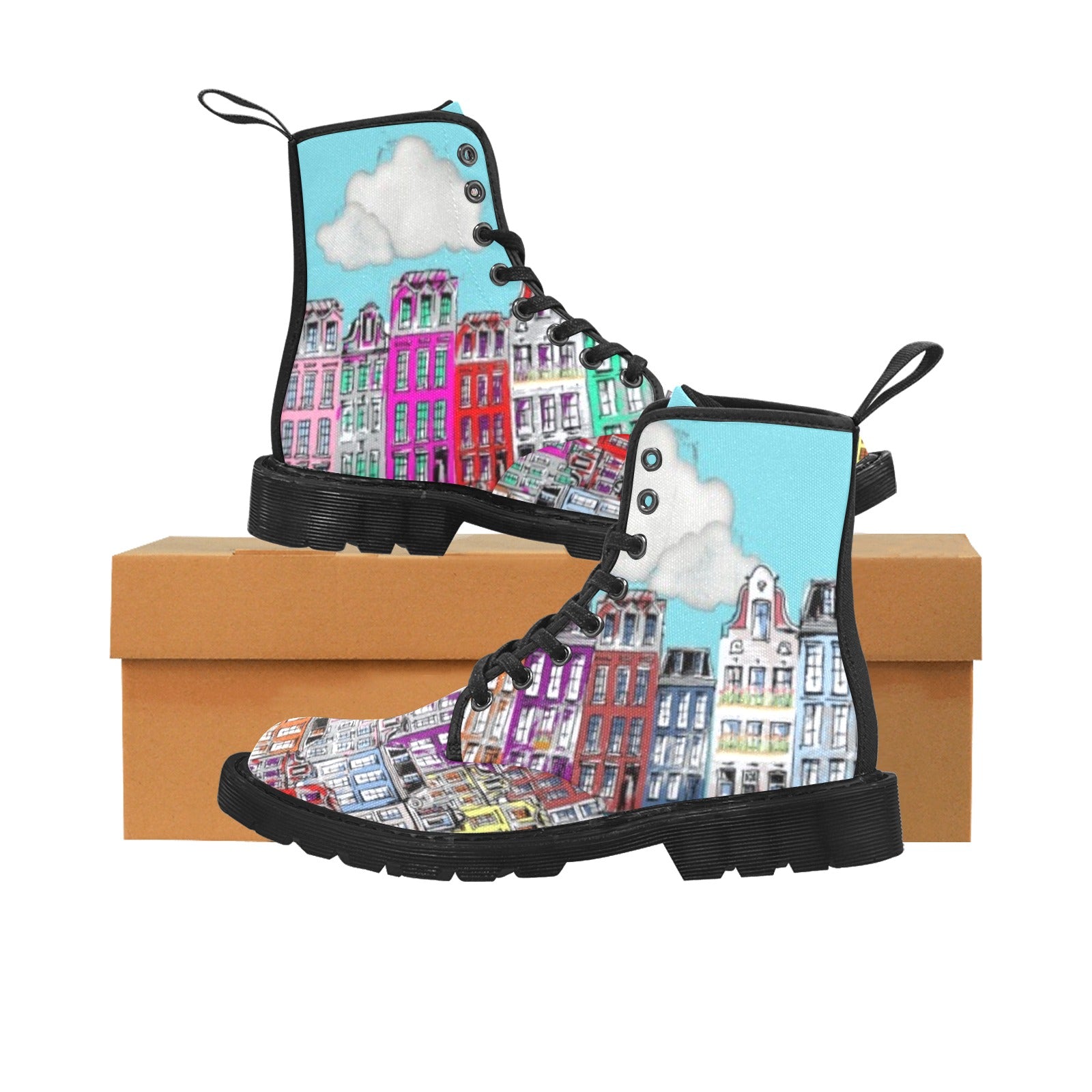 Canal Houses - Canvas Boots