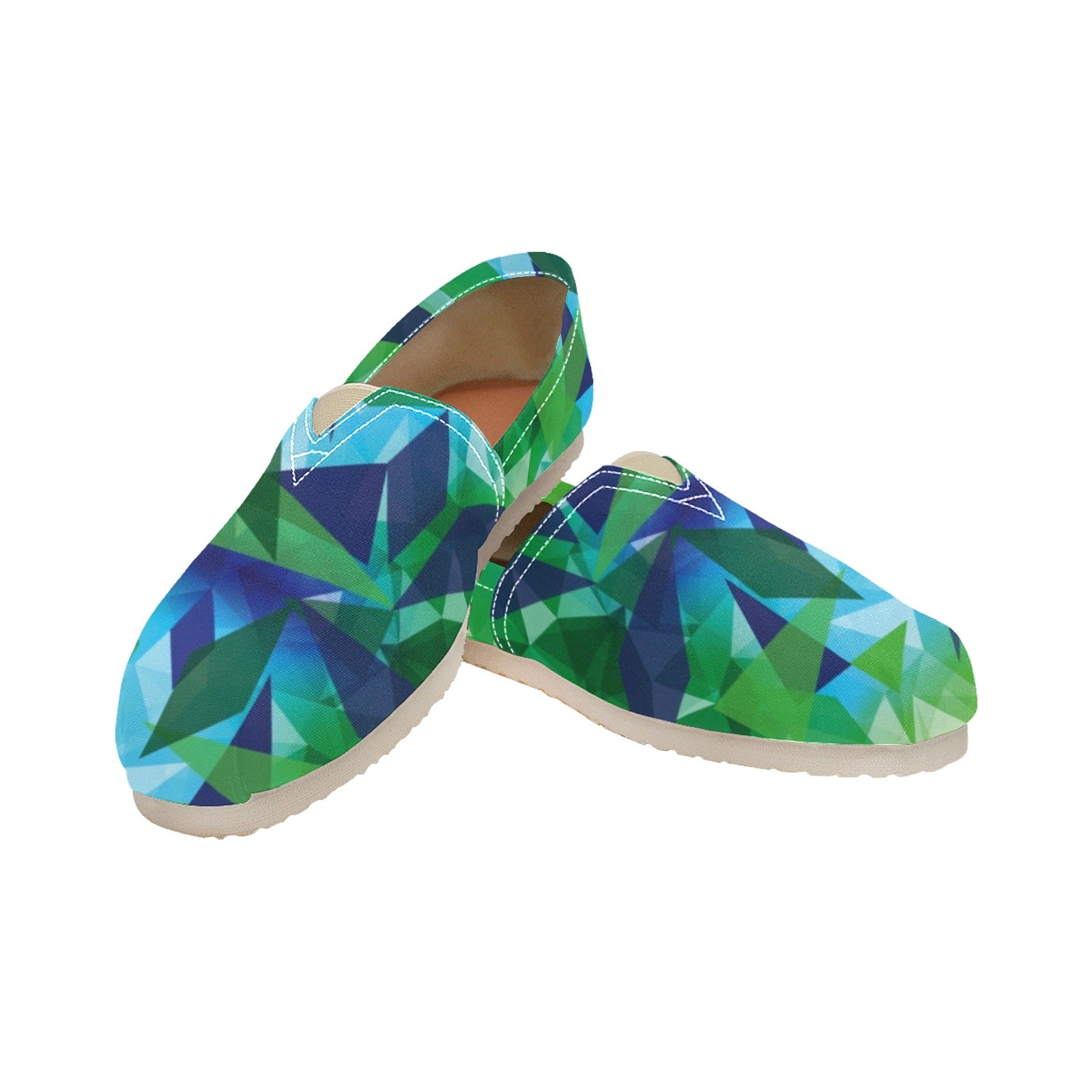 Polygon - Casual Canvas Slip-on Shoes