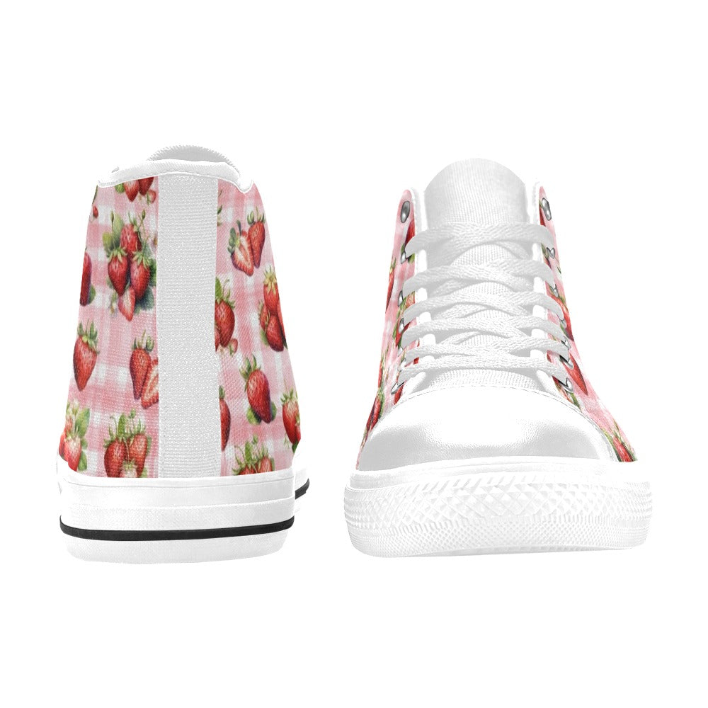 Strawberries - High Top Shoes