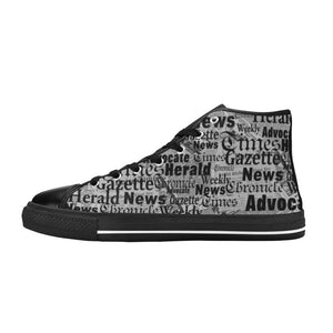 Newsprint - High Top Shoes