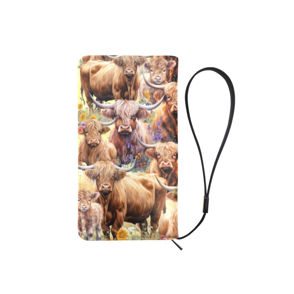 Highland Cows - Clutch Purse Large
