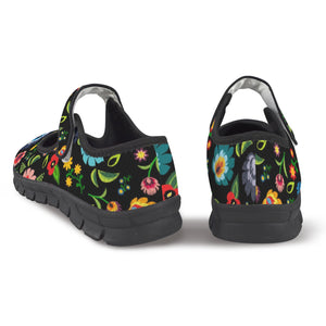 Polish Folk Flowers - Mary Jane Shoes