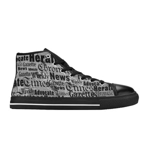 Newsprint - High Top Shoes