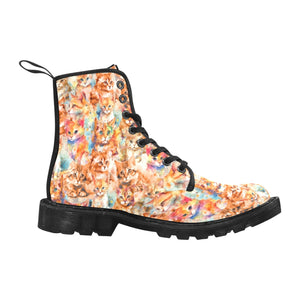 Ginger Cat - Canvas Boots