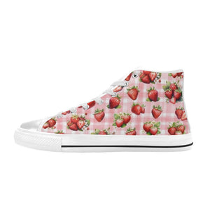 Strawberries - High Top Shoes