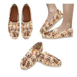 Golden Retriever - Casual Canvas Slip-on Shoes