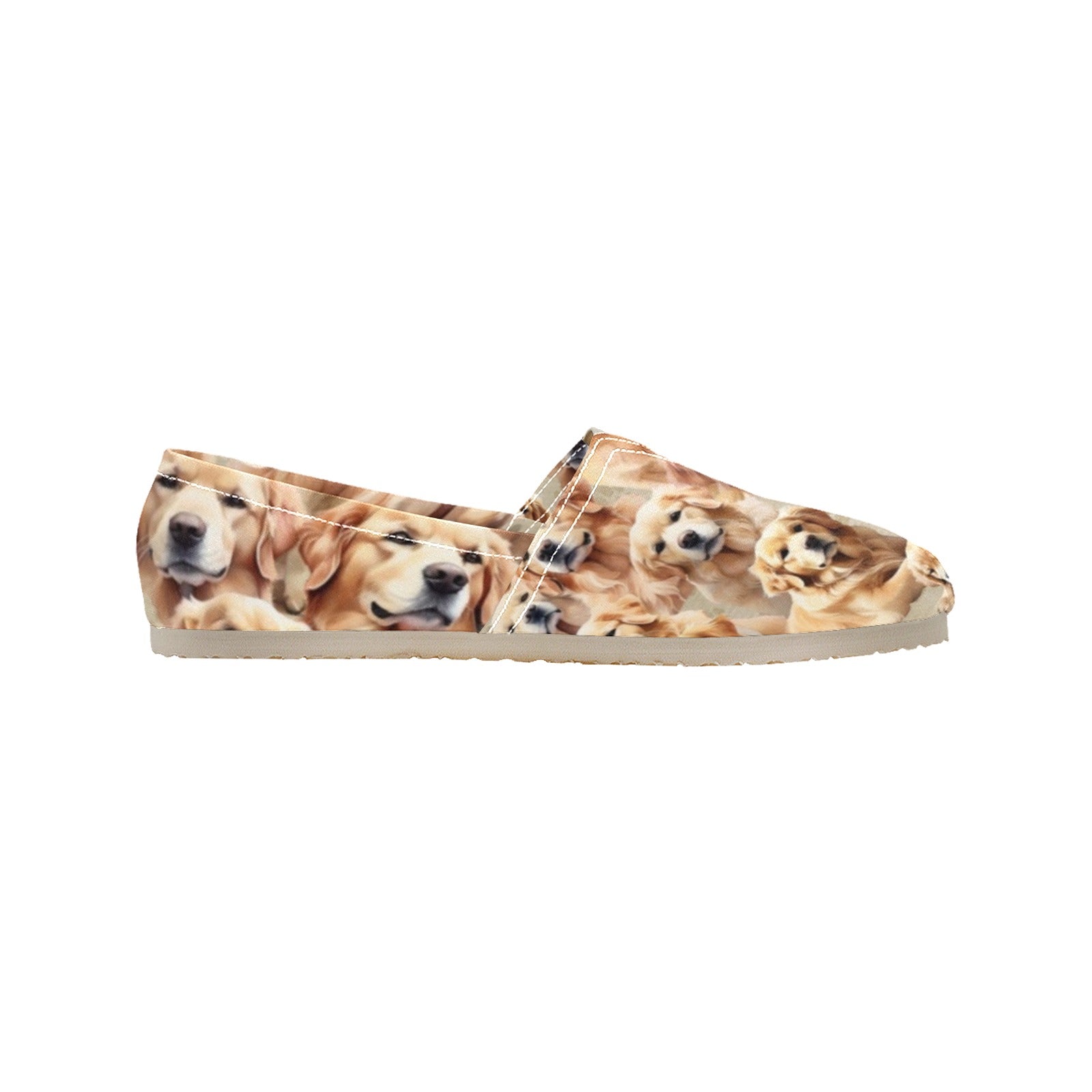 Golden Retriever - Casual Canvas Slip-on Shoes