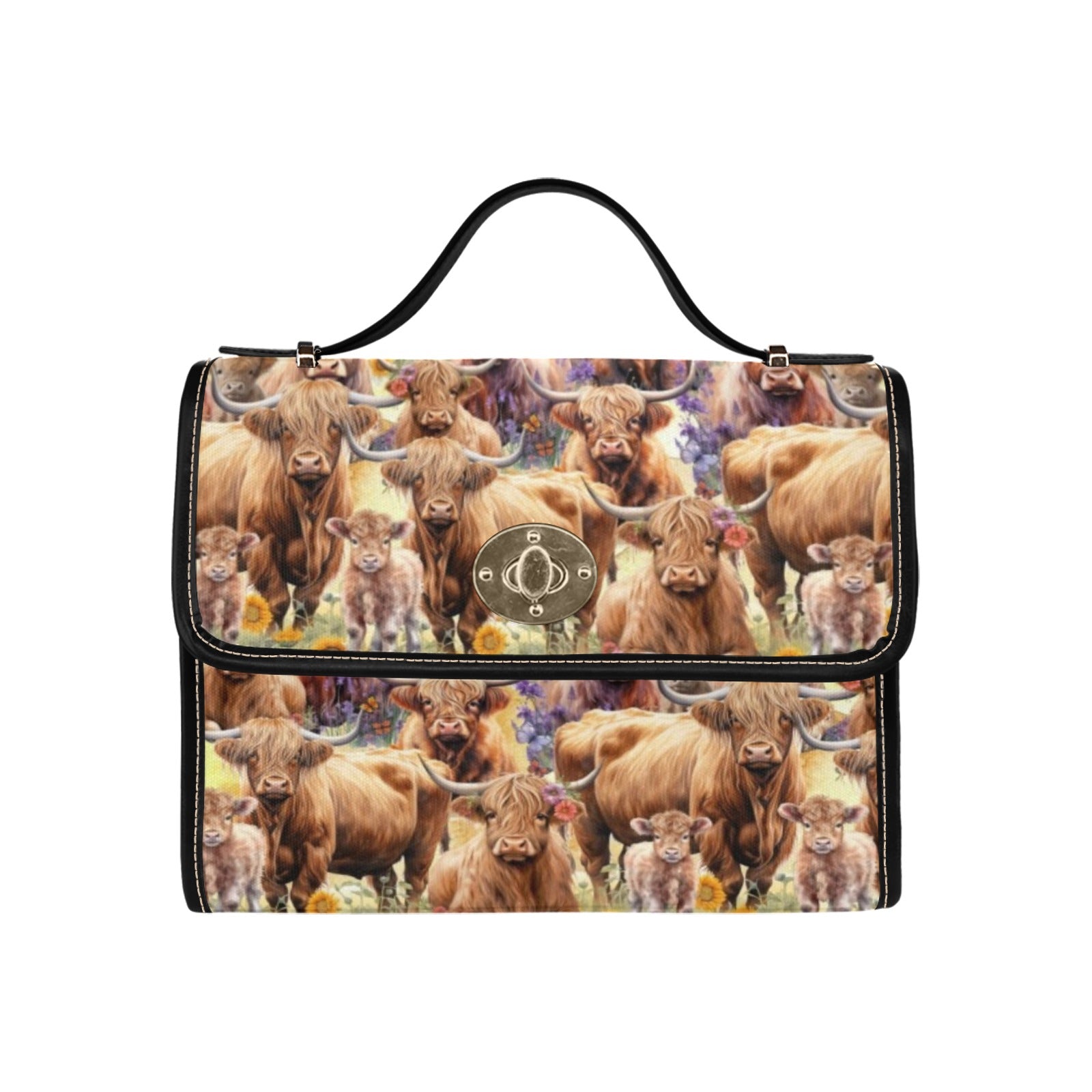 Highland Cows - Waterproof Canvas Handbag