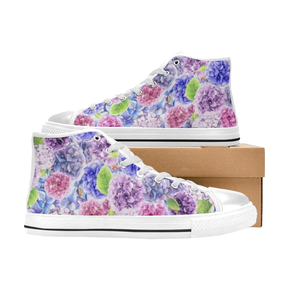 Hydrangeas - High Top Shoes