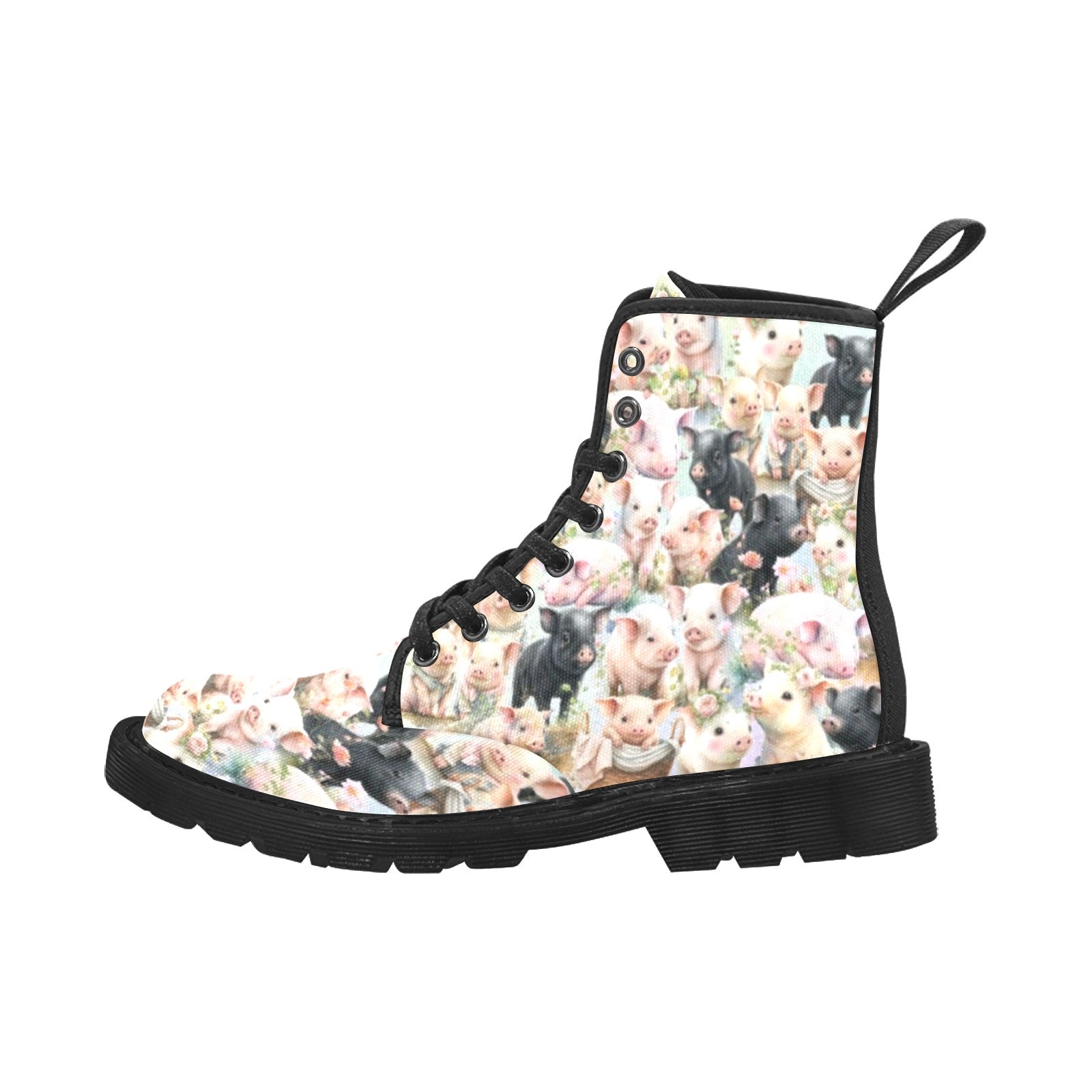 Cute Pigs - Canvas Boots