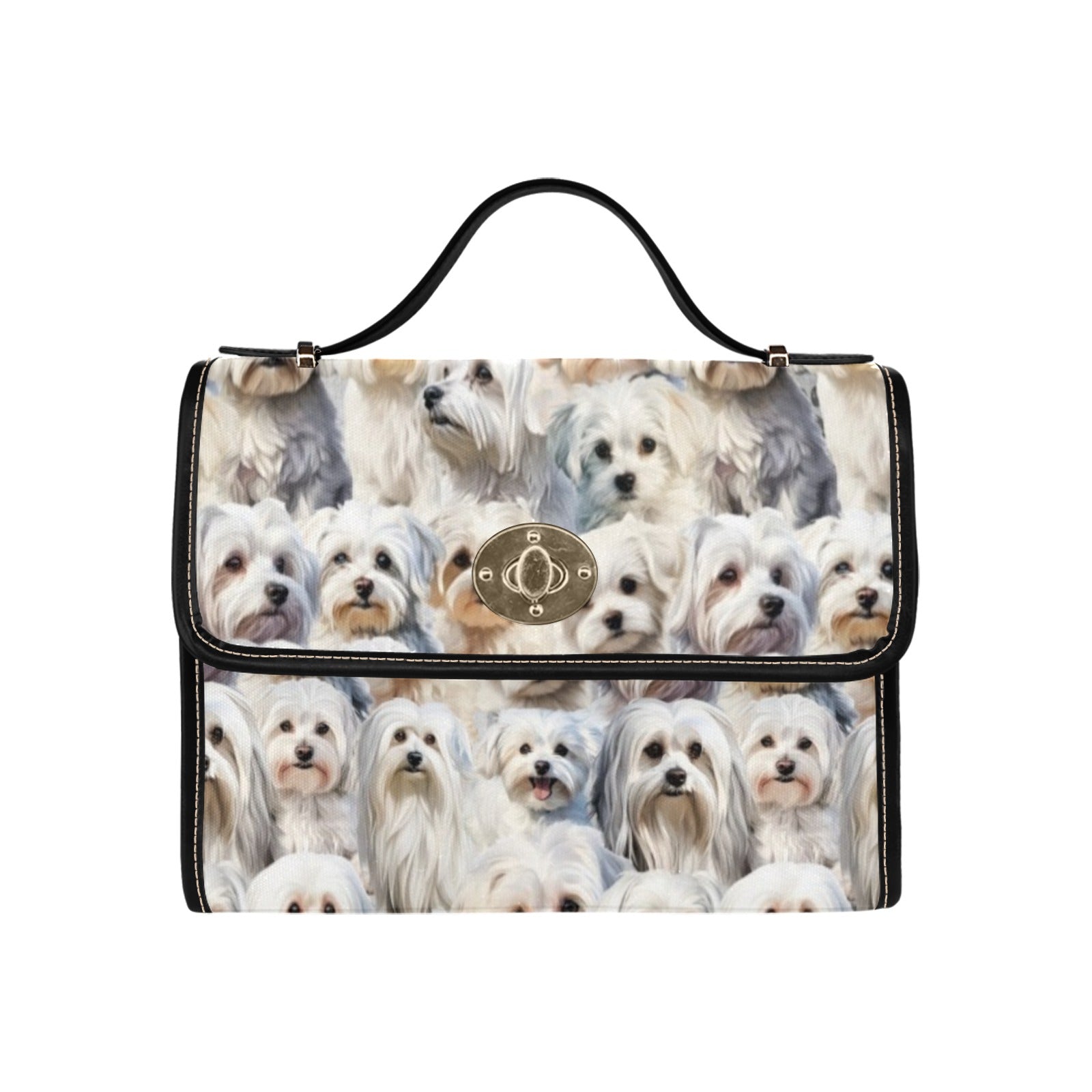 Maltese Terrier - Waterproof Canvas Handbag