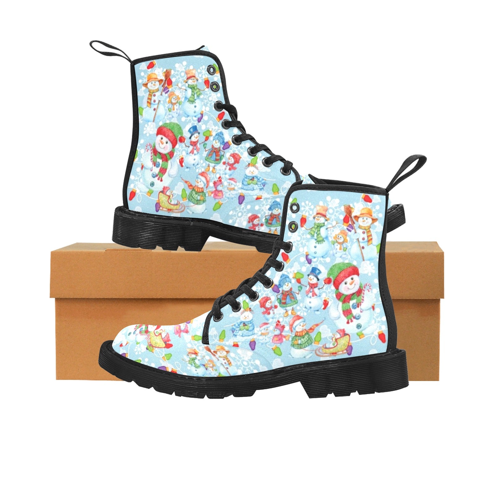 Snowmen - Canvas Boots