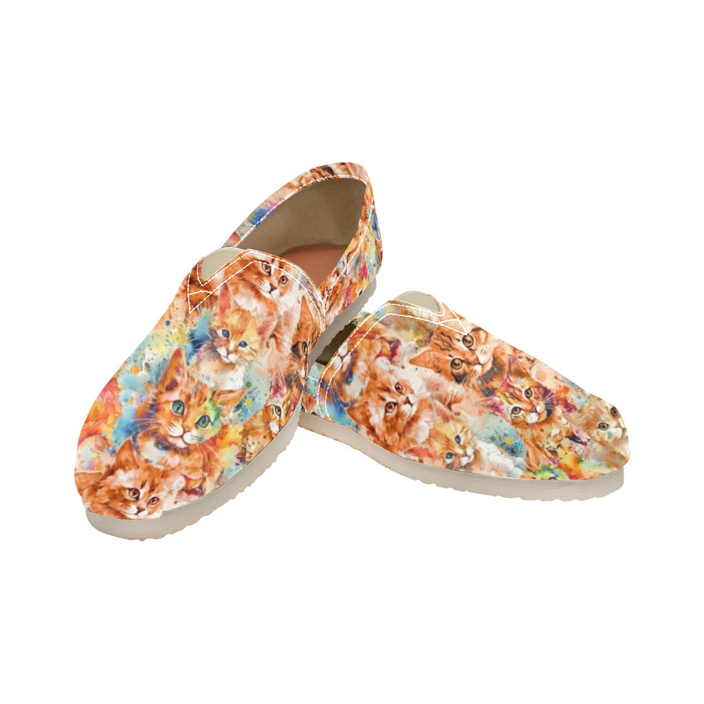 Ginger Cat - Casual Canvas Slip-on Shoes