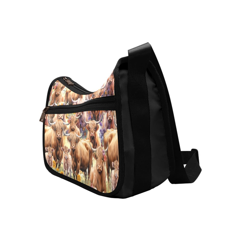 Highland Cows - Crossbody Handbag
