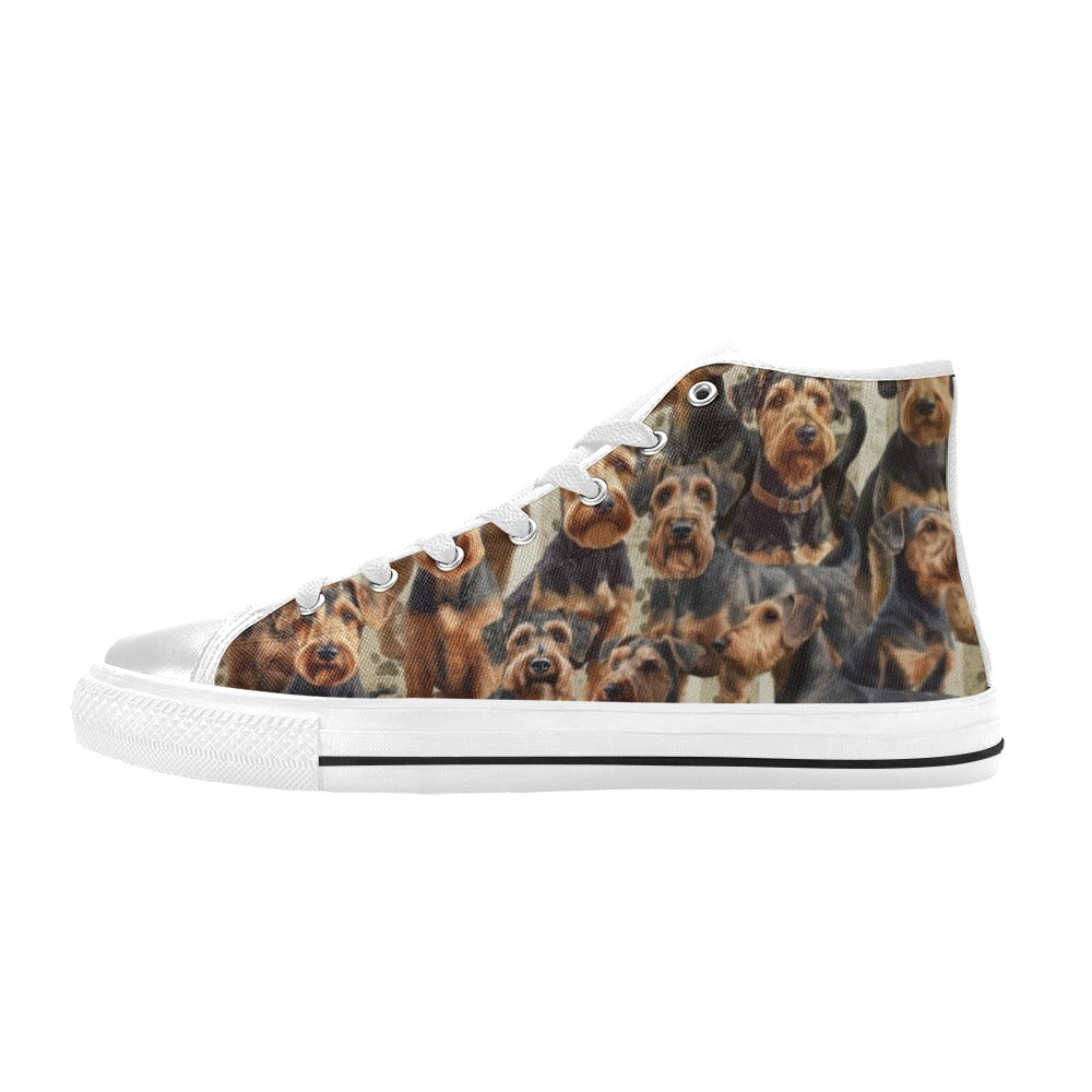Airedale Terrier - High Top Shoes