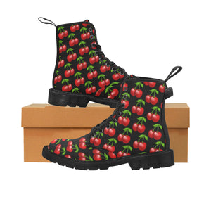 Cherry All Over - Canvas Boots