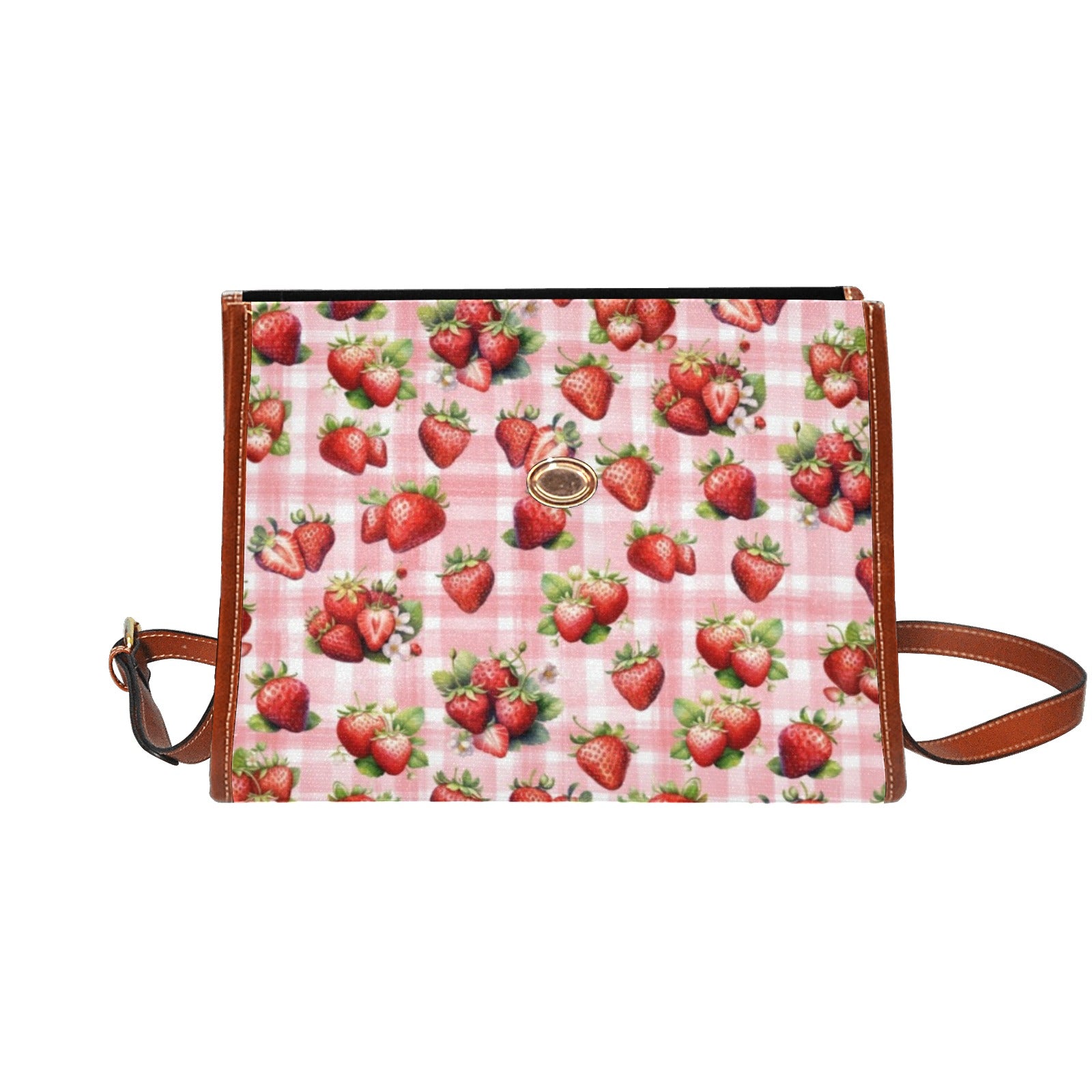 Strawberries - Waterproof Canvas Handbag