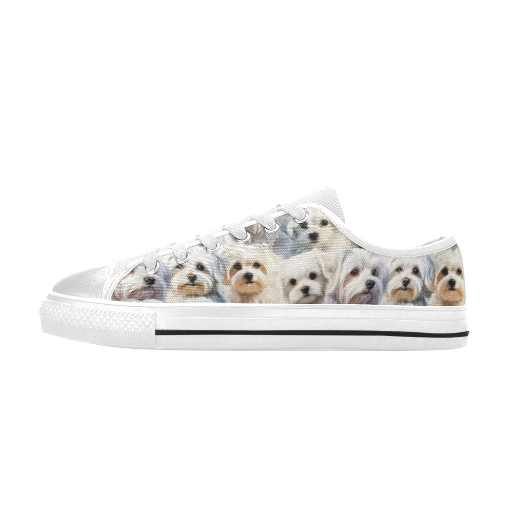 Maltese Terrier - Low Top Shoes