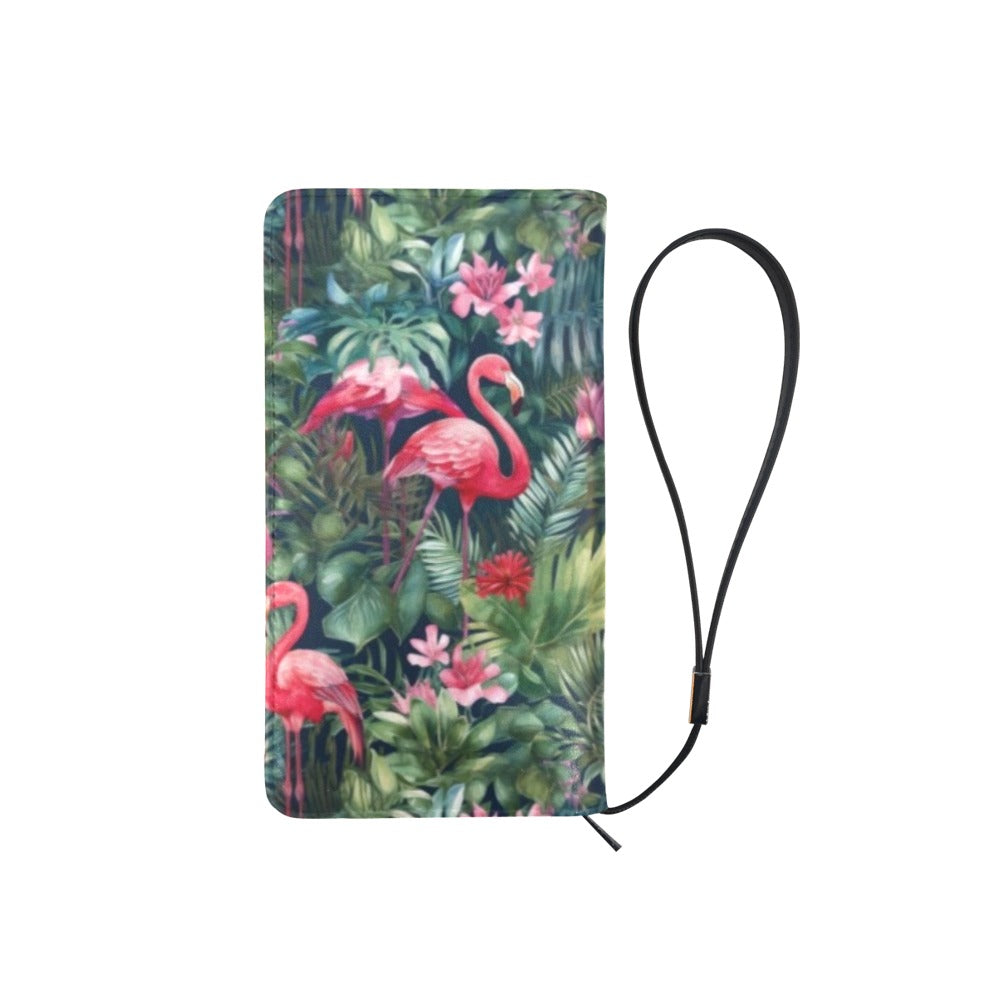 Tropical Flamingo - Clutch Purse Large