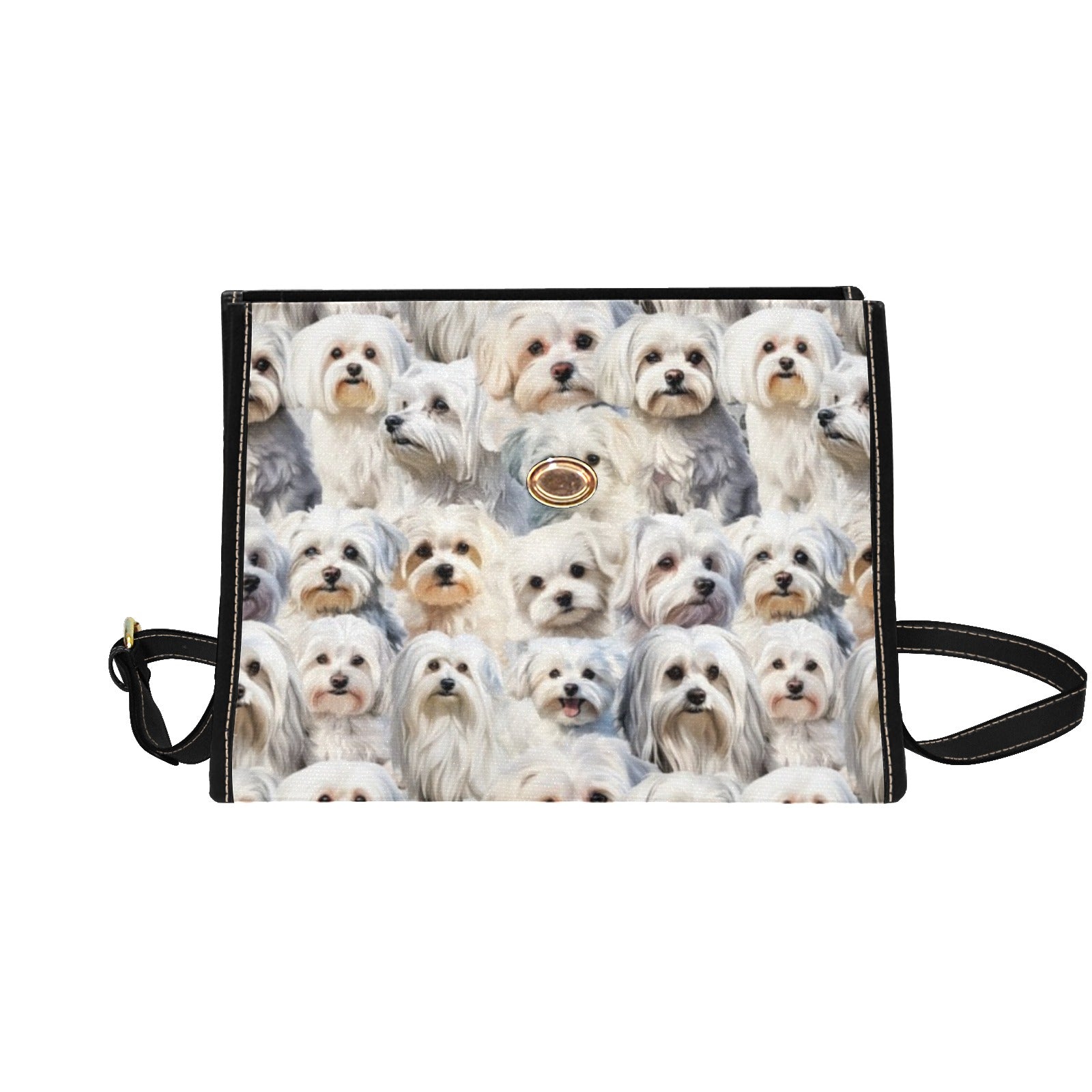 Maltese Terrier - Waterproof Canvas Handbag