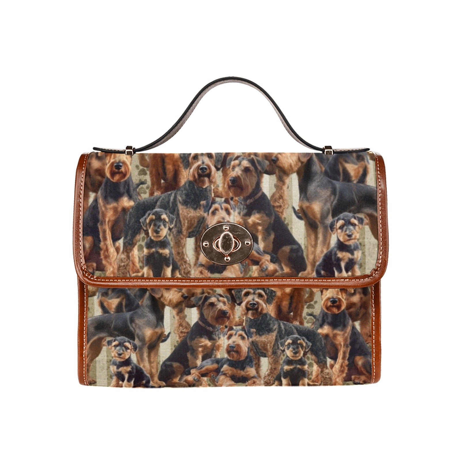 Airedale Terrier - Waterproof Canvas Handbag