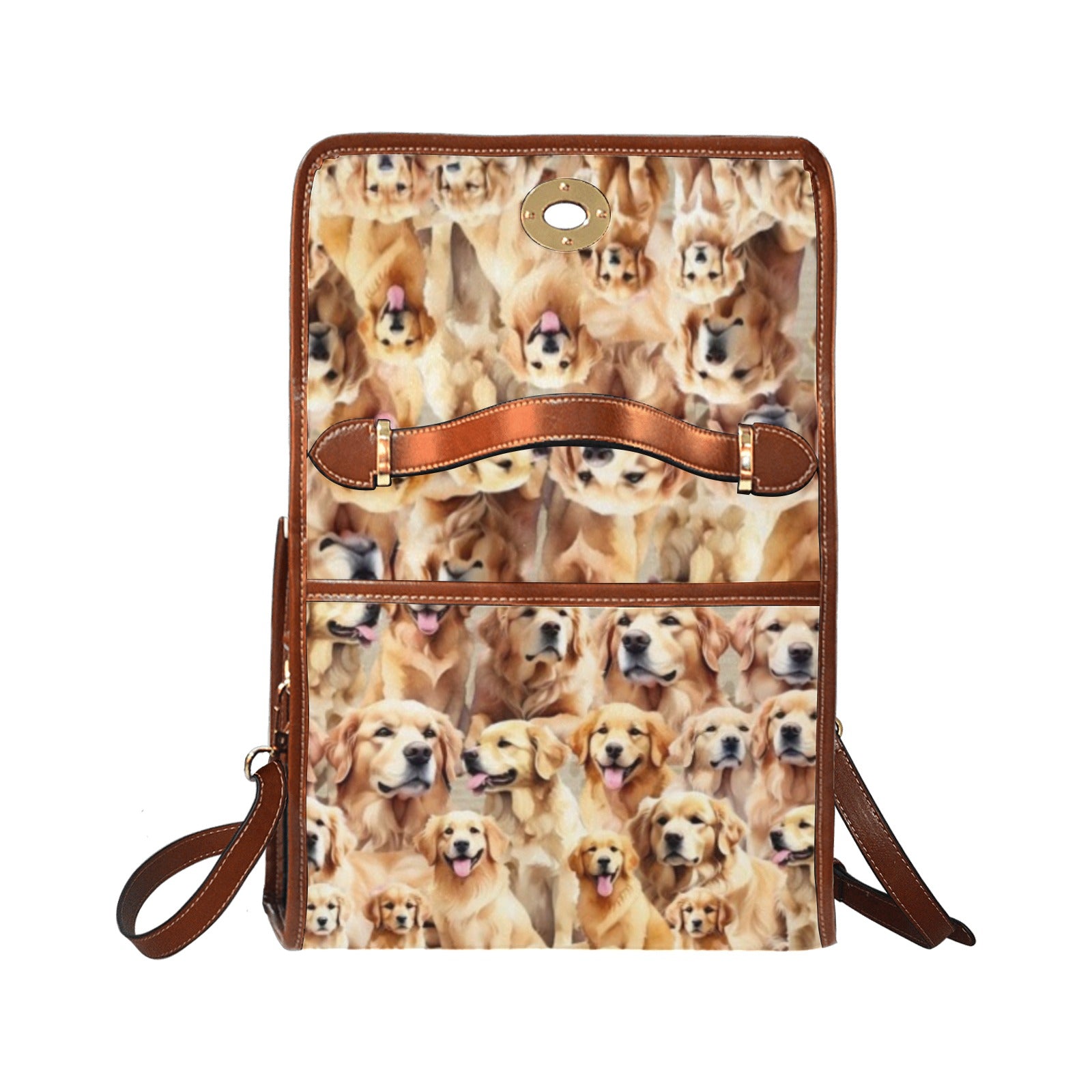 Golden Retriever - Waterproof Canvas Handbag