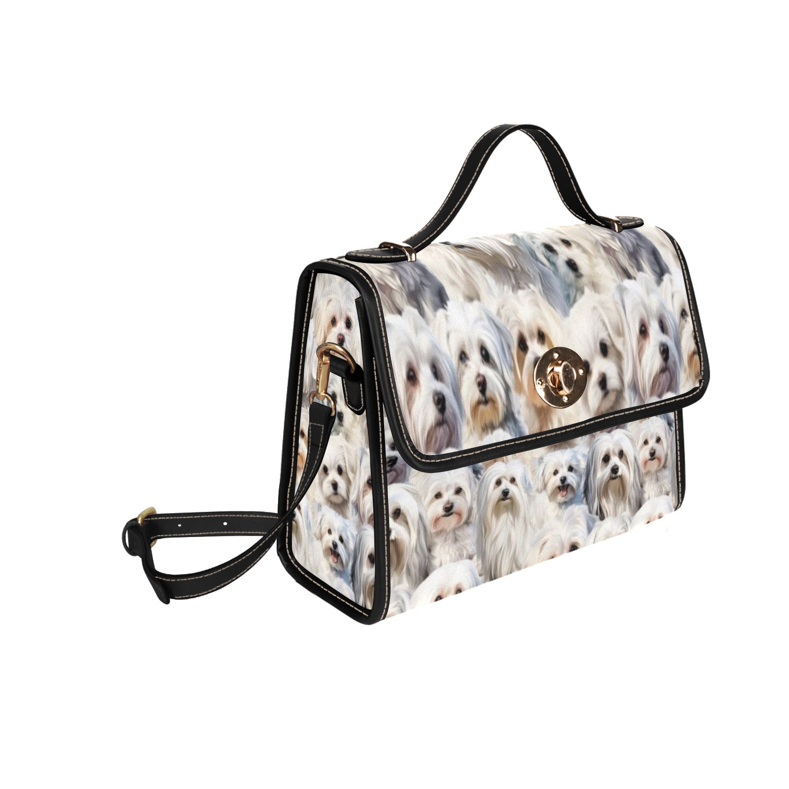 Maltese Terrier - Waterproof Canvas Handbag