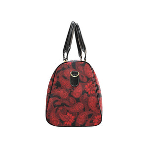 Red Paisley - Overnight Travel Bag