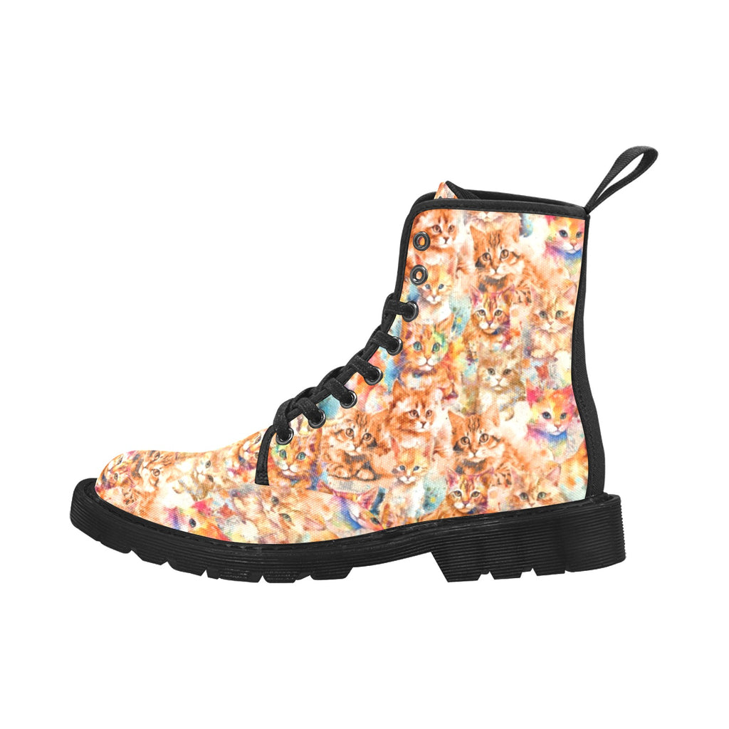 Ginger Cat - Canvas Boots