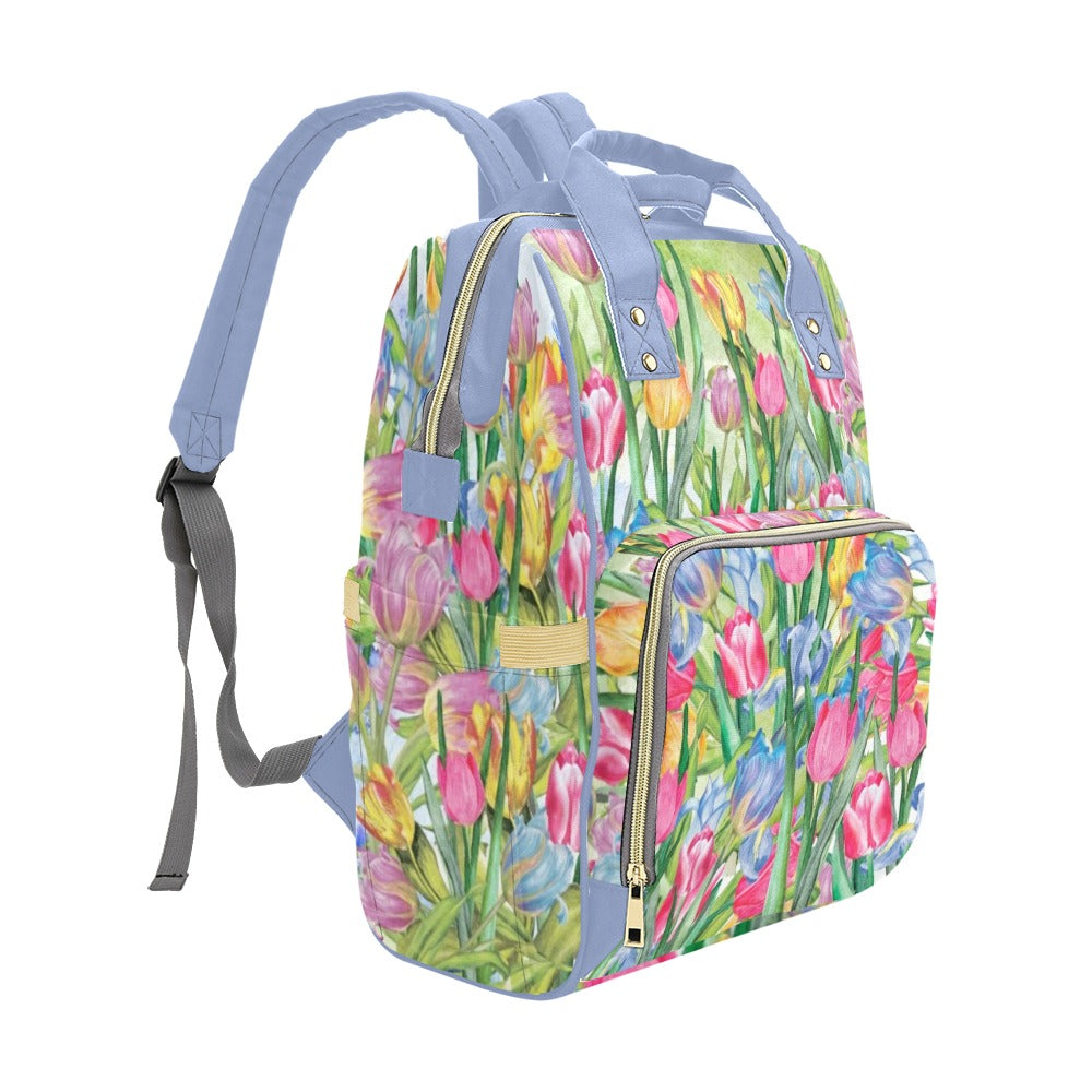 Tulips - Multi-Function Backpack Nappy Bag