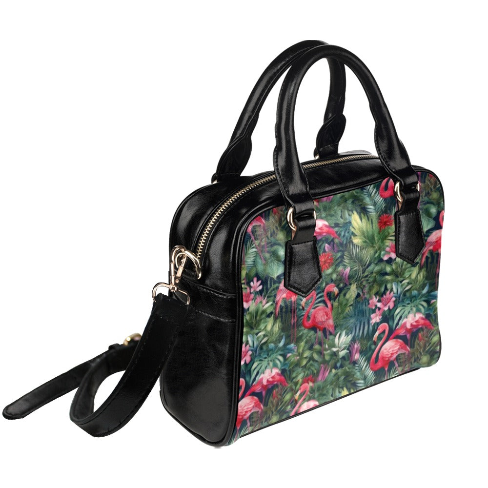 Tropical Flamingo - Shoulder Handbag