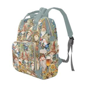 Gnomes - Multi-Function Backpack Nappy Bag