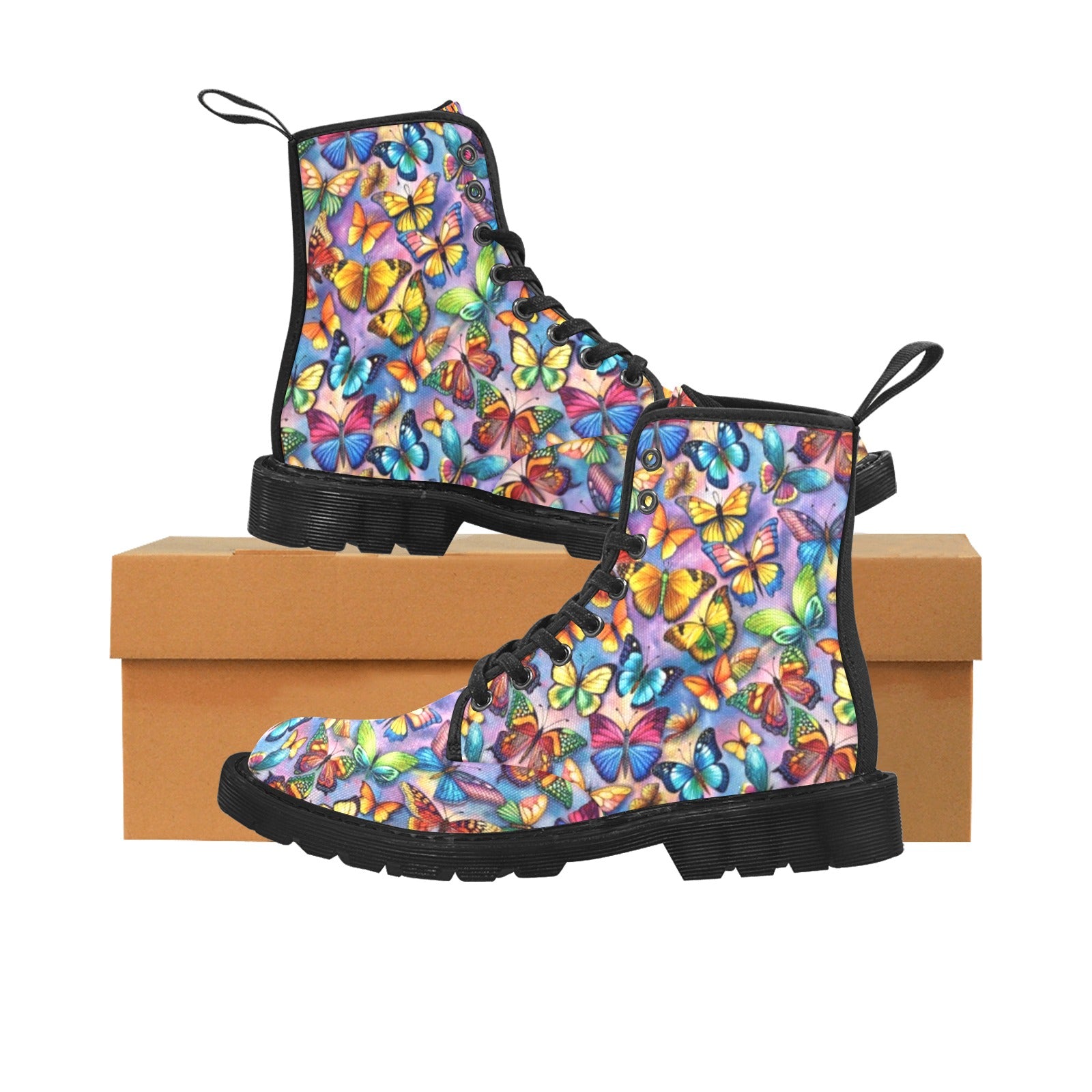 Butterfly Bright - Canvas Boots