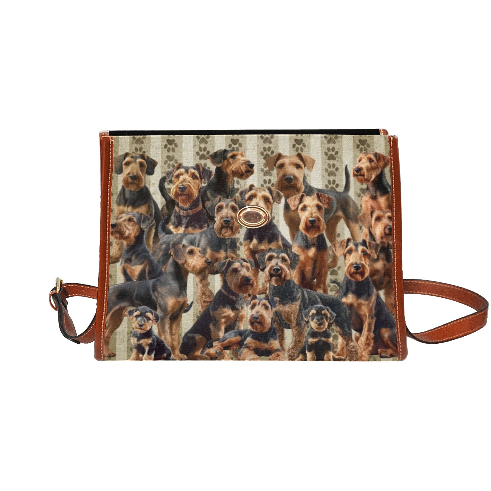 Airedale Terrier - Waterproof Canvas Handbag