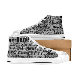 Newsprint - High Top Shoes