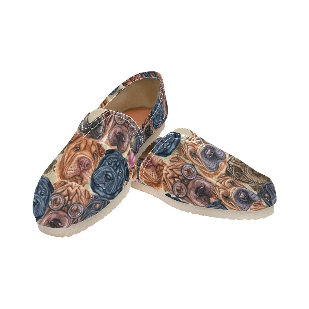 Shar Pei - Casual Canvas Slip-on Shoes