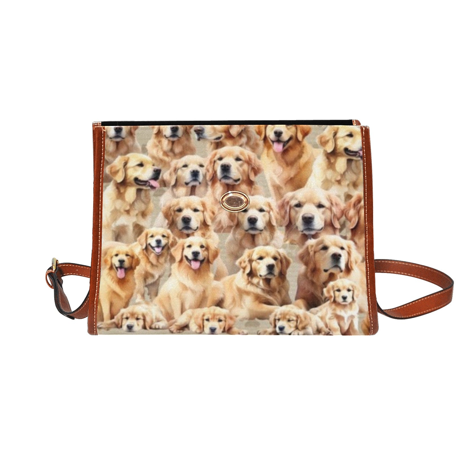 Golden Retriever - Waterproof Canvas Handbag