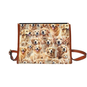 Golden Retriever - Waterproof Canvas Handbag