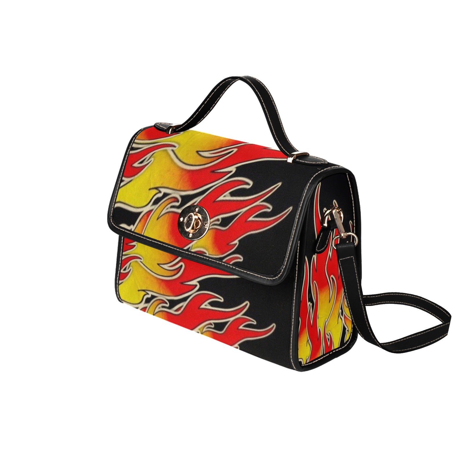 Flames - Waterproof Canvas Handbag