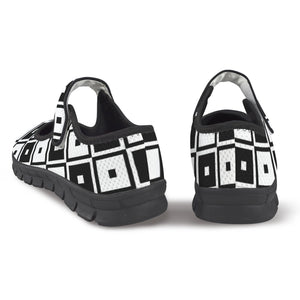 Black & White Squares - Mary Jane Shoes