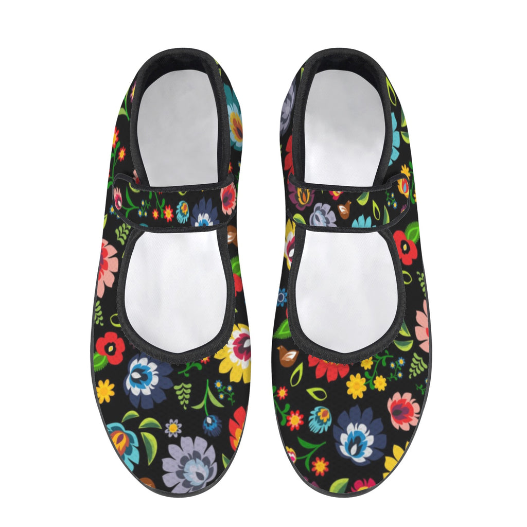 Polish Folk Flowers - Mary Jane Shoes
