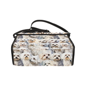 Maltese Terrier - Waterproof Canvas Handbag