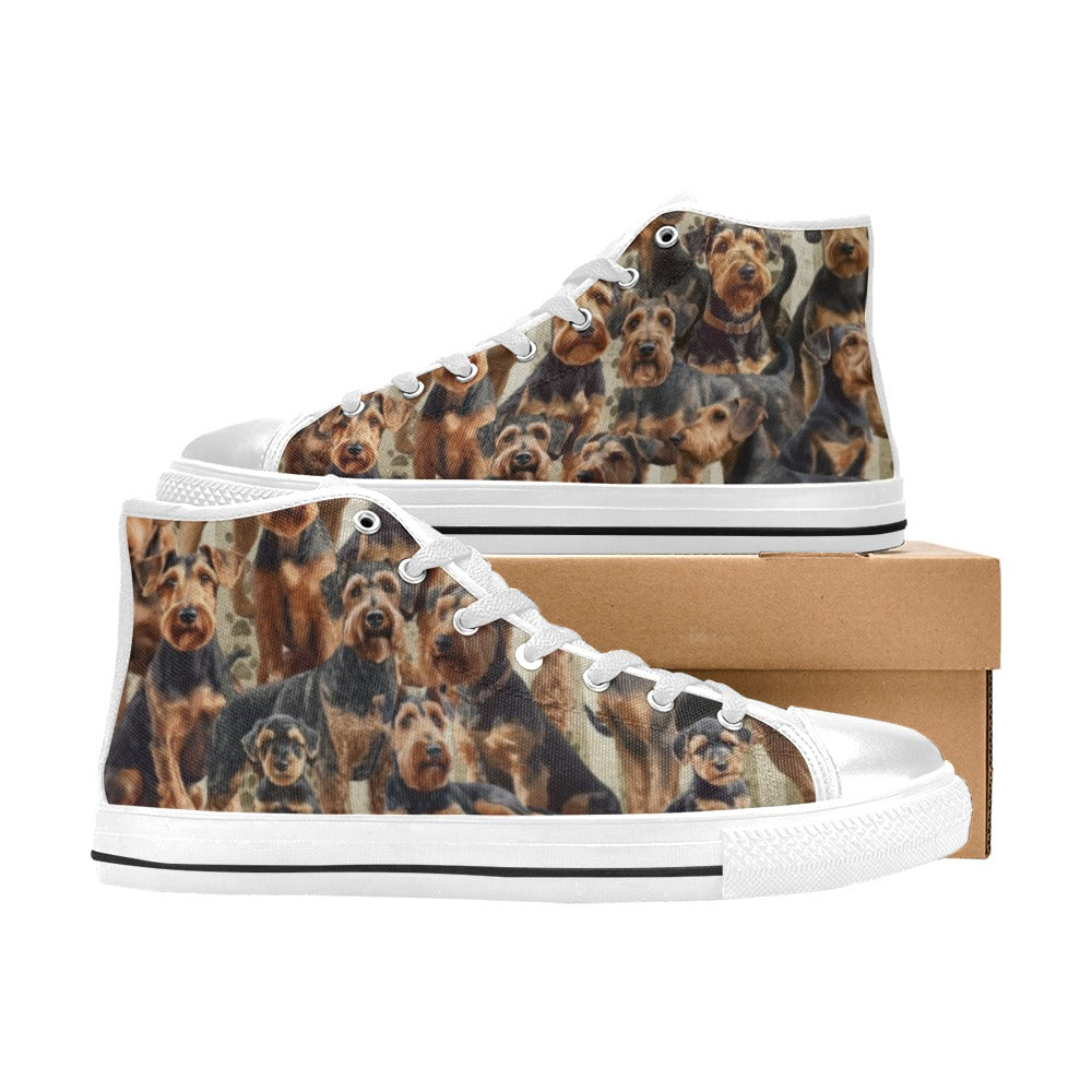 Airedale Terrier - High Top Shoes