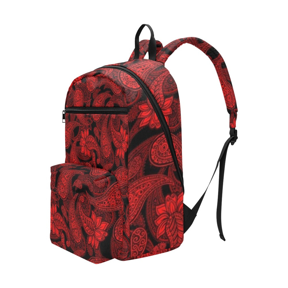 Red Paisley - Travel Backpack