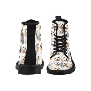 Maltese Terrier - Canvas Boots