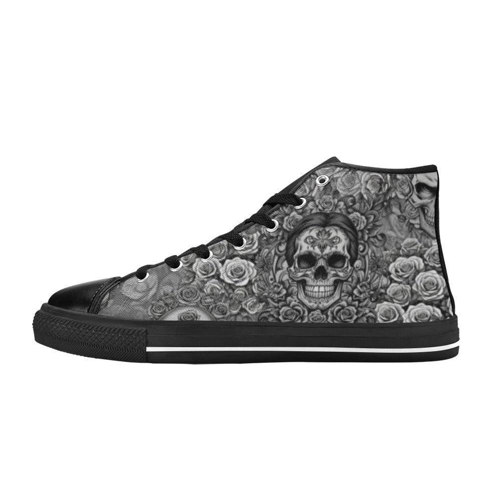 Skulls & Roses - High Top Shoes