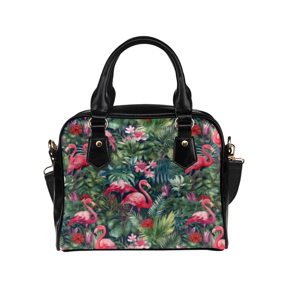 Tropical Flamingo - Shoulder Handbag